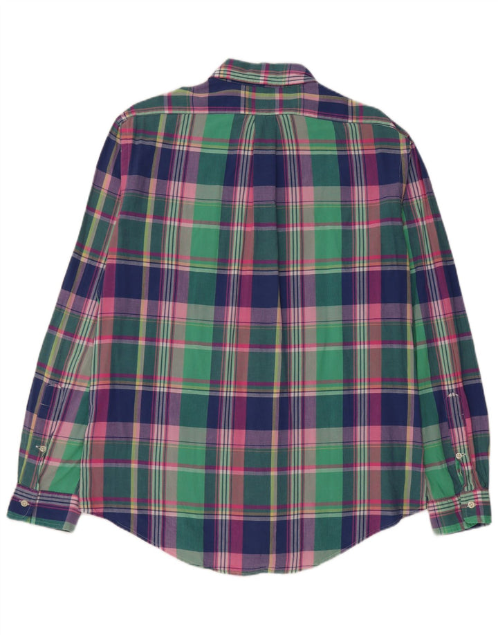 Ralph Lauren Mens Custom Fit Shirt Large Multicoloured Check Cotton