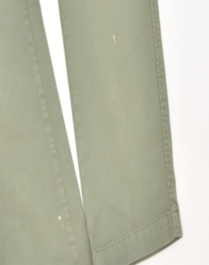 GAUDI Mens Slim Casual Trousers W36 L32 Green Cotton | Vintage | Thrift | Second-Hand | Used Clothing | Messina Hembry 