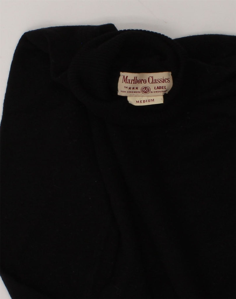 MARLBORO CLASSICS Girls Roll Neck Jumper Sweater 13-14 Years Medium Black | Vintage Marlboro Classics | Thrift | Second-Hand Marlboro Classics | Used Clothing | Messina Hembry 