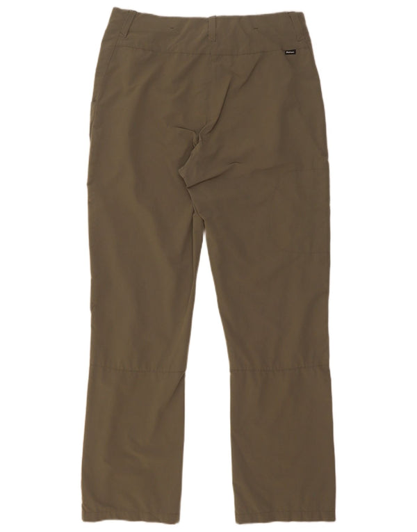 Rohan Womens Hiking Casual Trousers UK 10 Small W30 L29 Khaki Polyamide