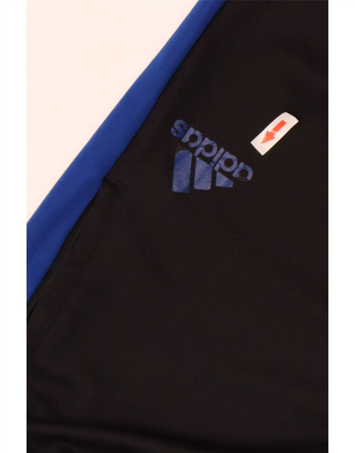 Adidas Mens Aeroready Tracksuit Trousers Small Black Colourblock Polyester