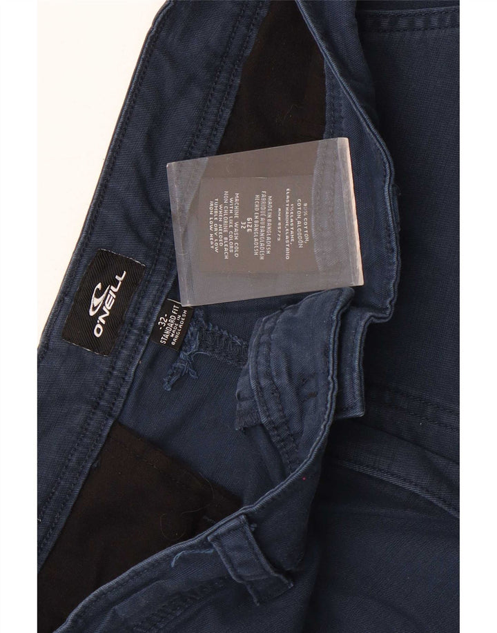 O'Neill Mens Chino Shorts W32 Medium Navy Blue Cotton