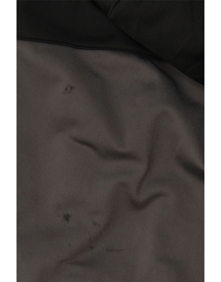 CHAMPION Mens Zip Hoodie Sweater Small Grey Colourblock Polyester