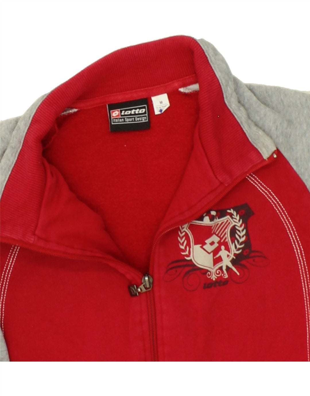 LOTTO Boys Graphic Tracksuit Top Jacket 11-12 Years Medium  Red Vintage Lotto and Second-Hand Lotto from Messina Hembry 