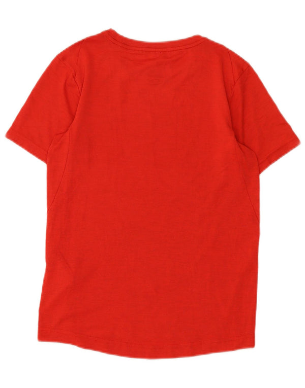 Nike Boys Dri Fit T-Shirt Top 10-11 Years Medium Red Flecked Polyester