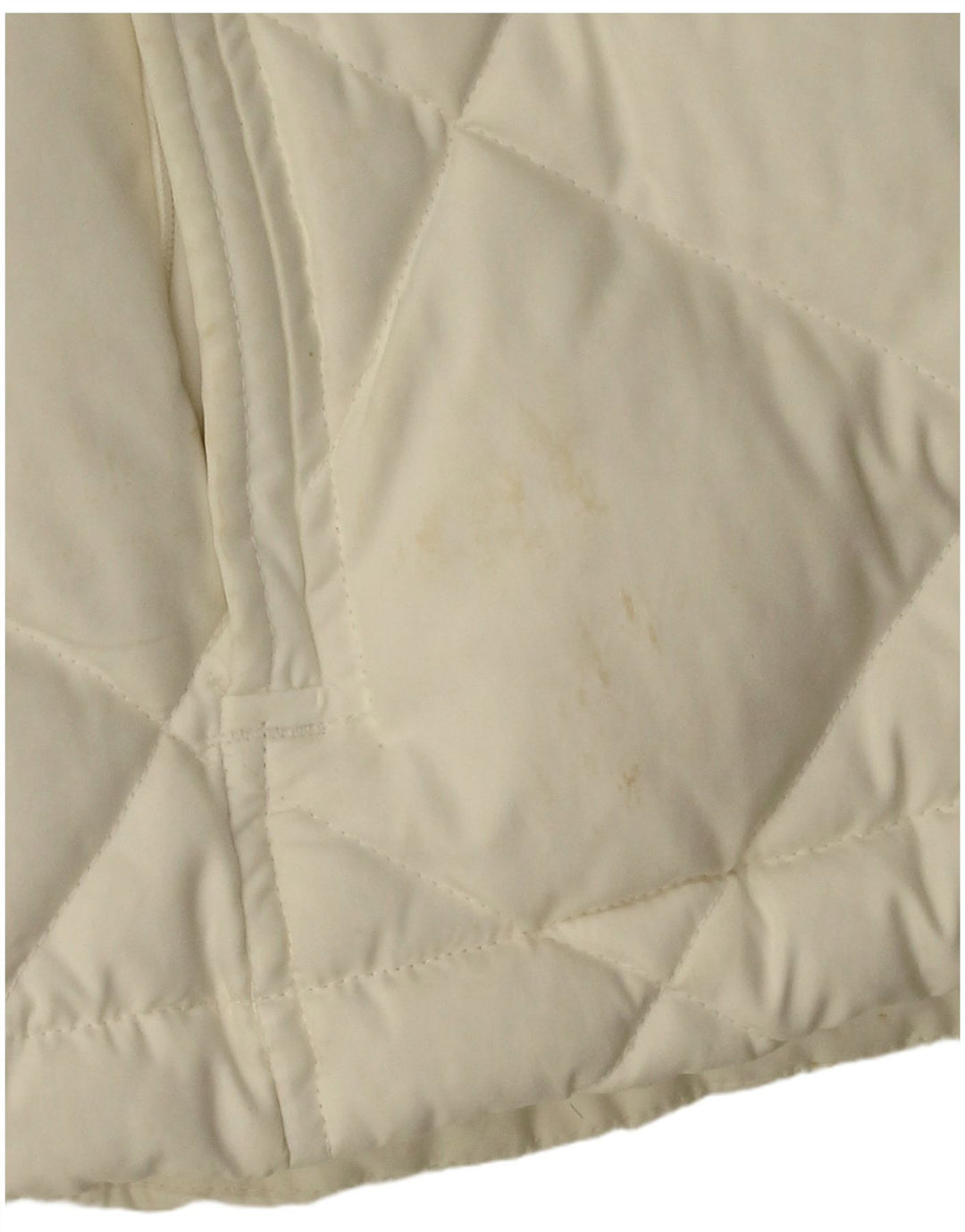 NIKE Womens Hooded Padded Jacket UK 10/12 Medium White Polyester