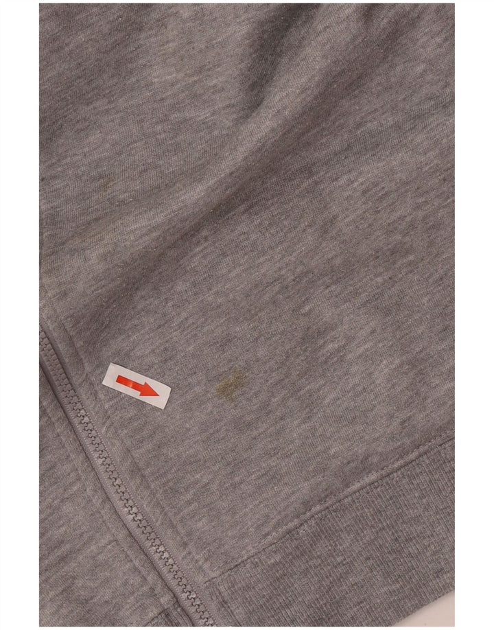 Fila Womens Loose Fit Tracksuit Top Jacket UK 14 Medium Grey Polyester