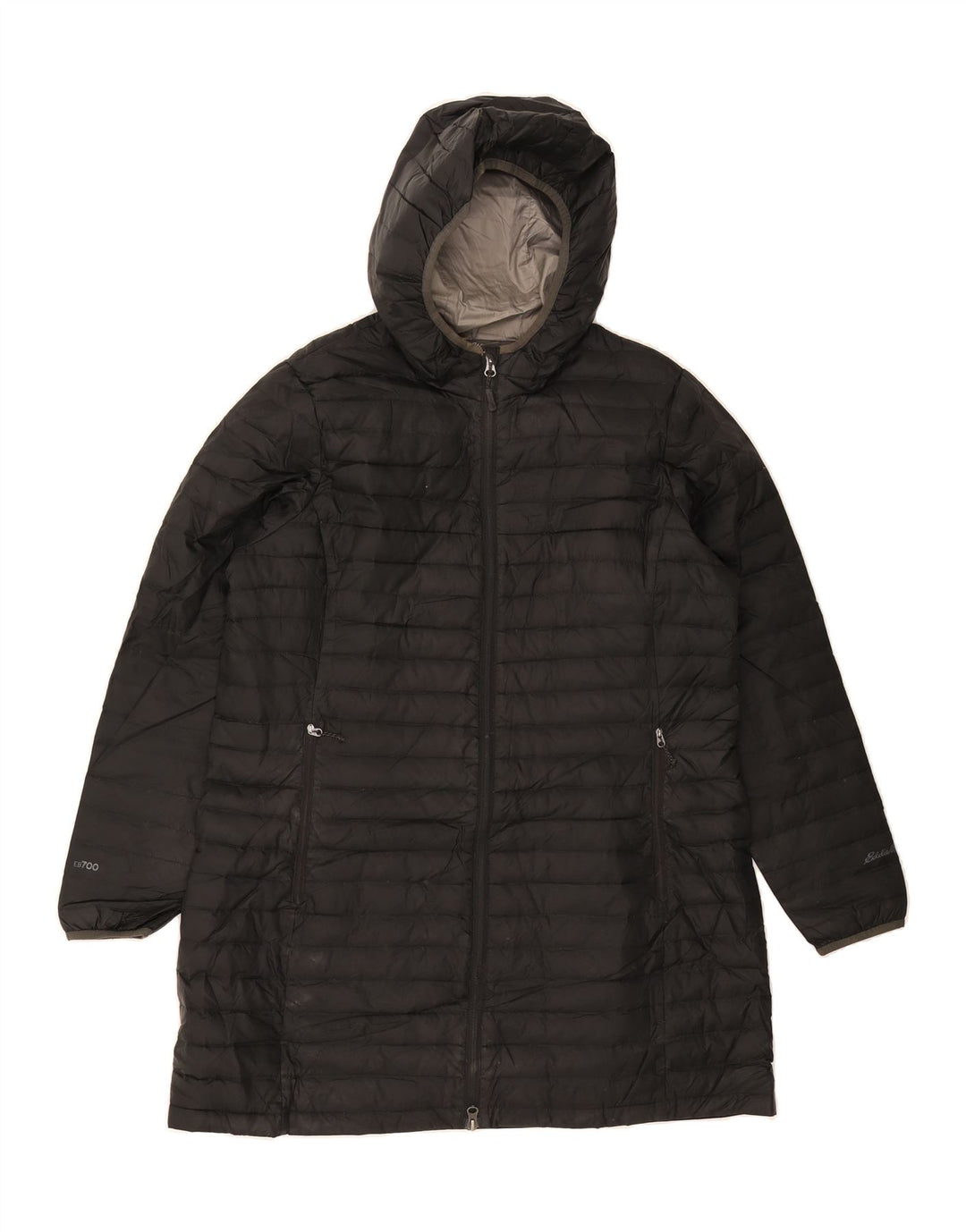 EDDIE BAUER Womens Hooded Padded Coat UK 18 XL Black Polyester Vintage Eddie Bauer and Second-Hand Eddie Bauer from Messina Hembry 