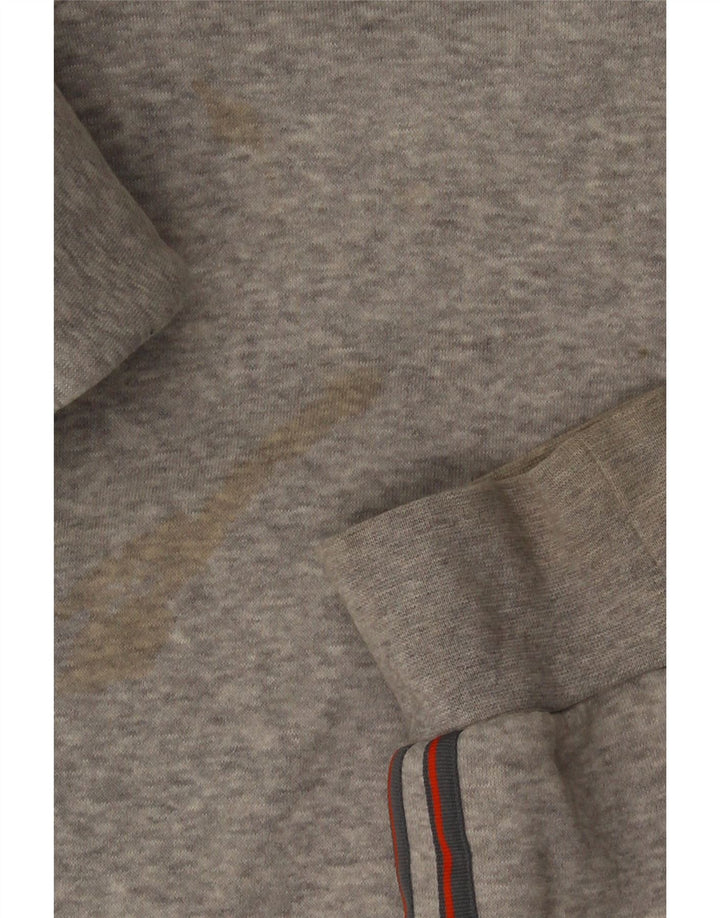 Adidas Mens Hoodie Jumper Medium Grey Cotton