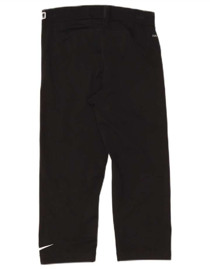 Nike Womens Capri Graphic Leggings Medium Black Polyester