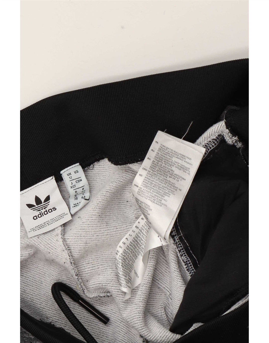 Adidas Womens Tracksuit Trousers Joggers UK 12 Medium Grey Polyester