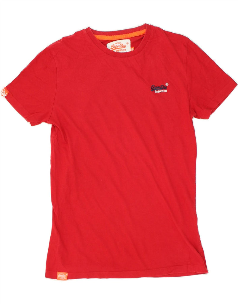 SUPERDRY Mens T-Shirt Top Small Red Cotton | Vintage Superdry | Thrift | Second-Hand Superdry | Used Clothing | Messina Hembry 