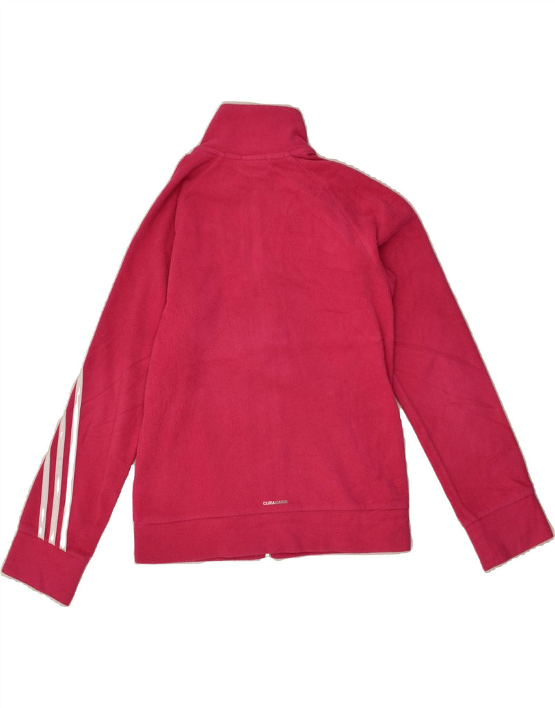 ADIDAS Girls Climawarm Fleece Jacket 13-14 Years Pink Polyester | Vintage Adidas | Thrift | Second-Hand Adidas | Used Clothing | Messina Hembry 