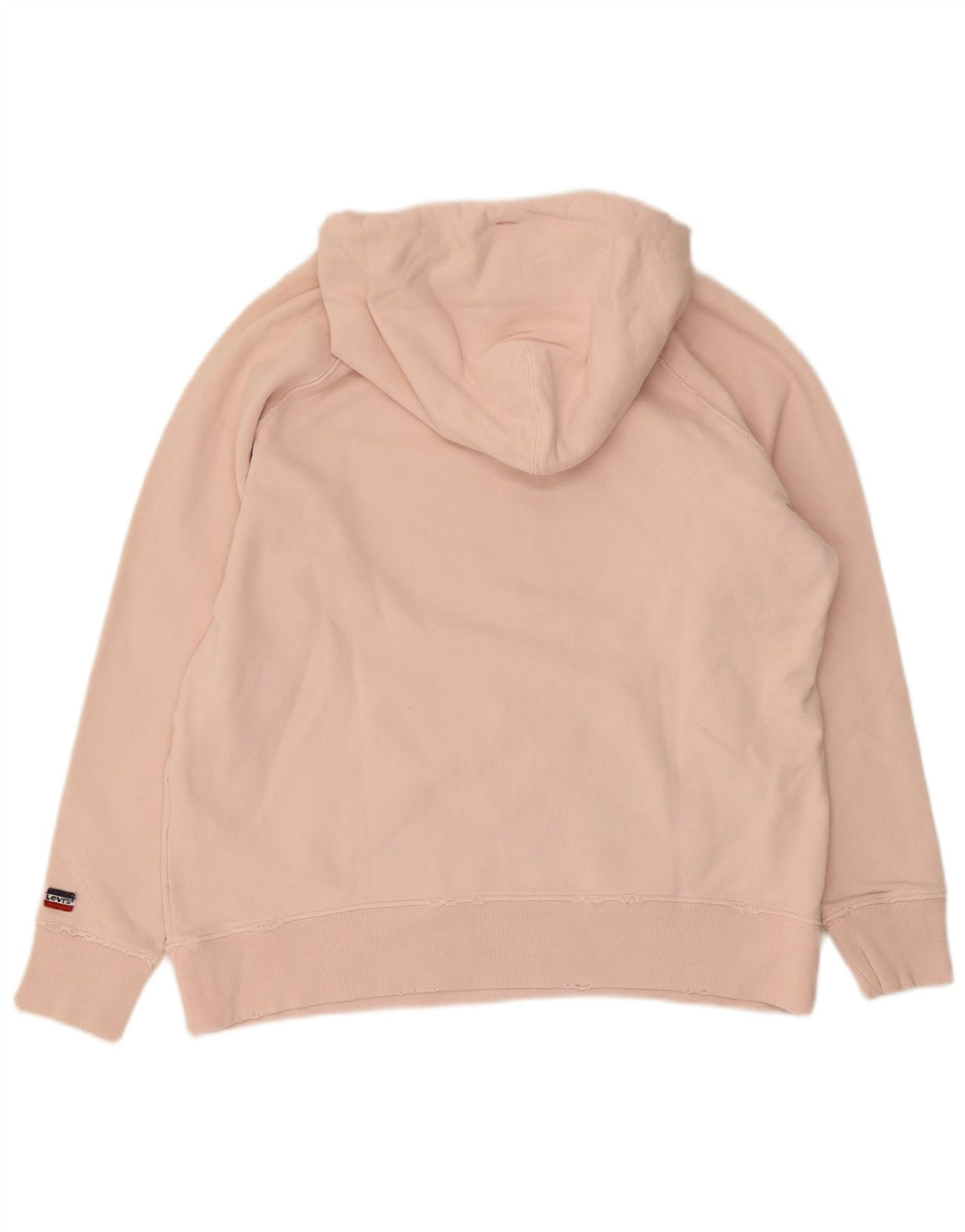Levi's Womens Hoodie Jumper UK 14 Medium Pink Cotton