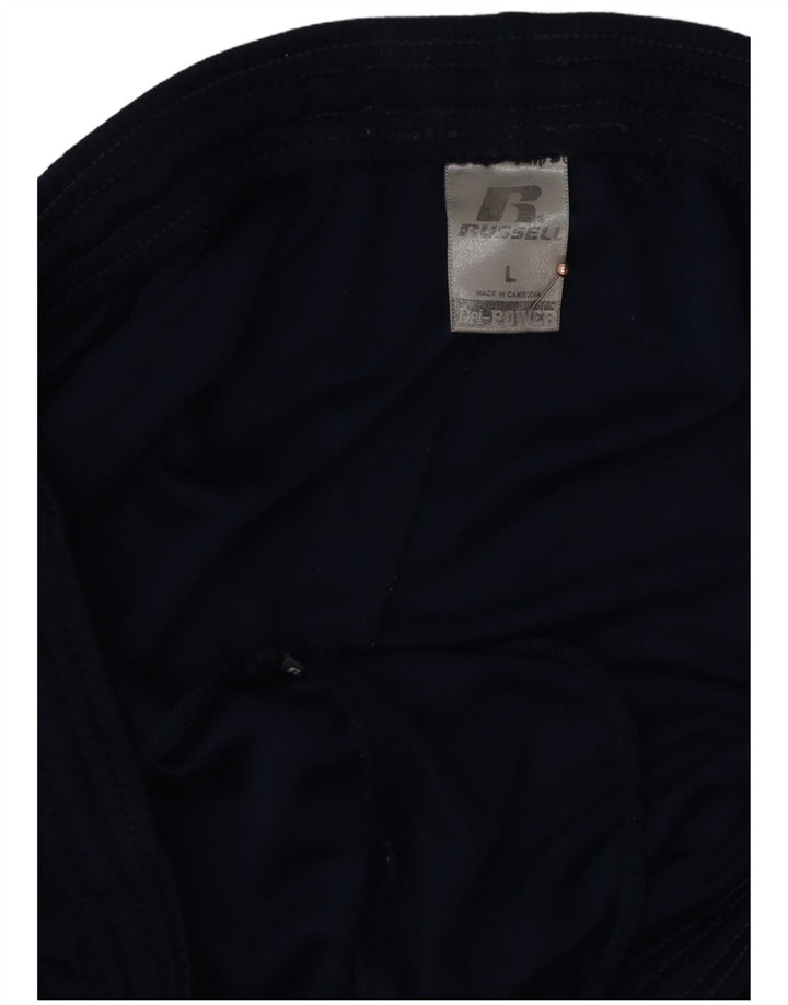 RUSSELL ATHLETIC Mens Dri-Power Tracksuit Trousers Large Navy Blue