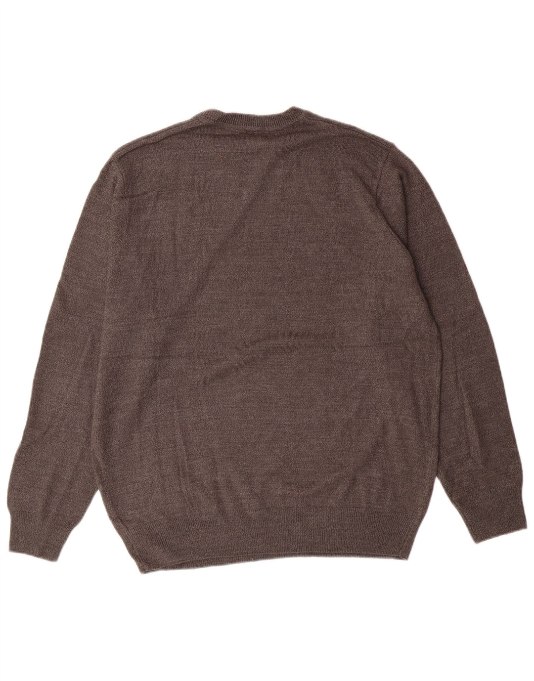 Dockers Mens Crew Neck Jumper Sweater Large Grey Argyle/Diamond Acrylic