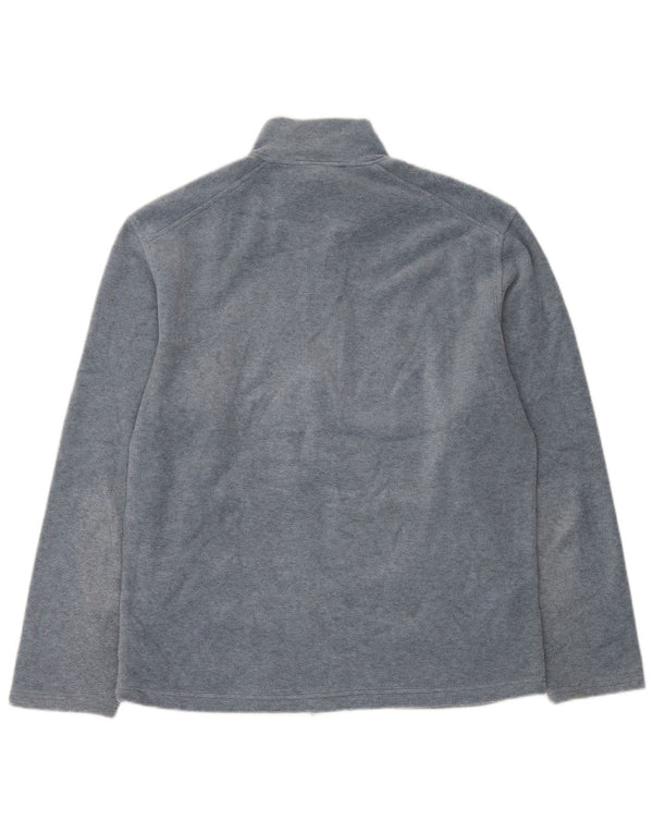 Conte of Florence Womens Fleece Jacket UK 16 Large Blue Polyester