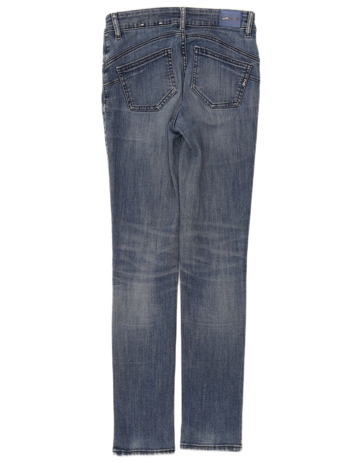 Gas Womens Slim Jeans W26 L30 Blue Cotton