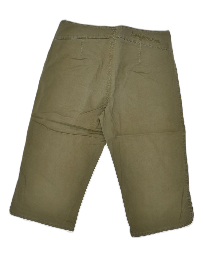 HELLY HANSEN Womens Bermuda Shorts W34 Large Khaki Cotton | Vintage | Thrift | Second-Hand | Used Clothing | Messina Hembry 