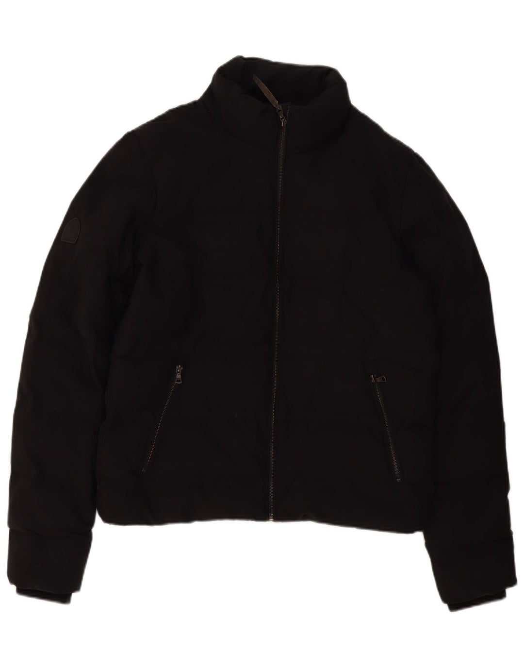 Superdry Mens Padded Jacket UK 38 Medium Black Polyester