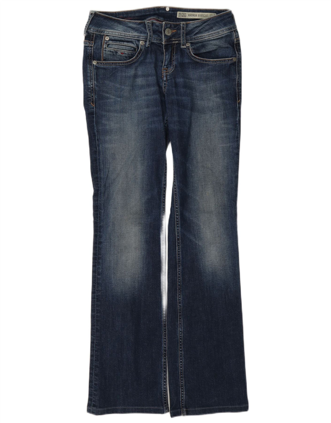 Tommy Hilfiger Womens Rhonda Bootcut Jeans W26 L32 Blue Cotton