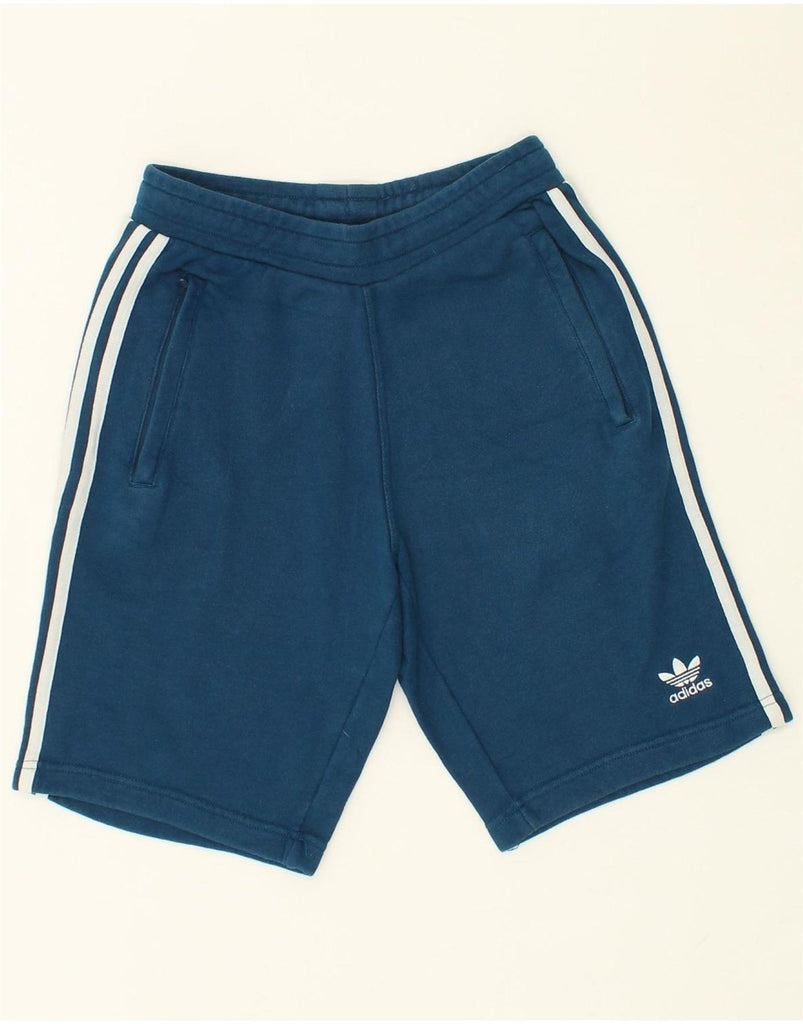 ADIDAS Mens Sport Shorts XS Blue Cotton Vintage Adidas and Second-Hand Adidas from Messina Hembry 