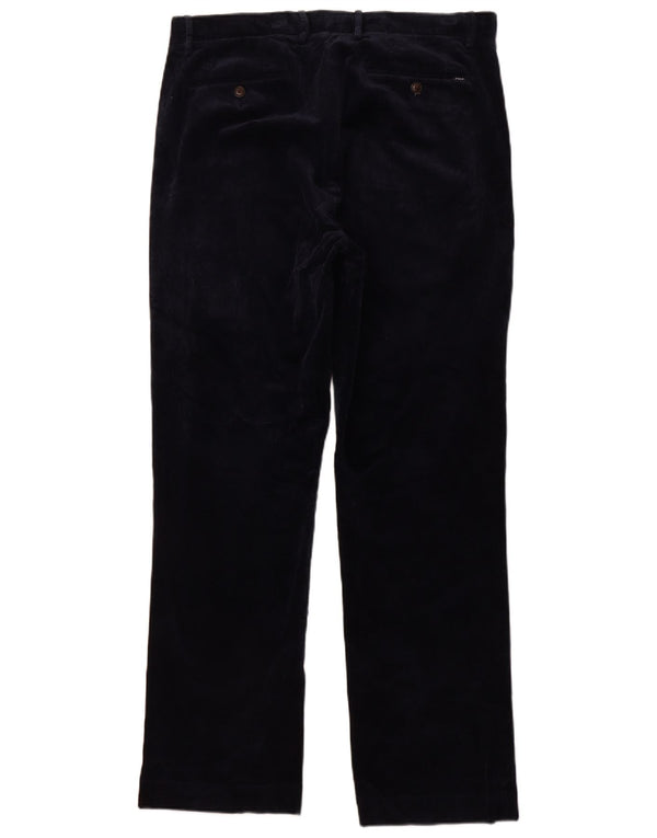 POLO RALPH LAUREN Mens Classic Fit Corduroy Trousers W34 L32 Navy Blue