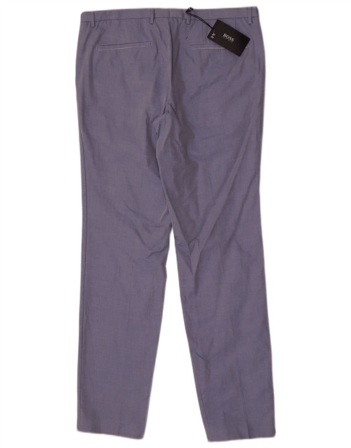 Hugo Boss Mens Slim Chino Trousers W34 L33 Blue