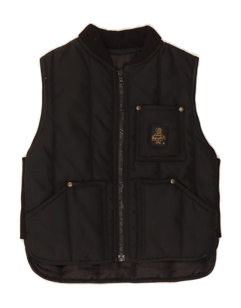 REFRIGIWEAR Boys Padded Gilet 7-8 Years Black Polyester Vintage Refrigiwear and Second-Hand Refrigiwear from Messina Hembry 