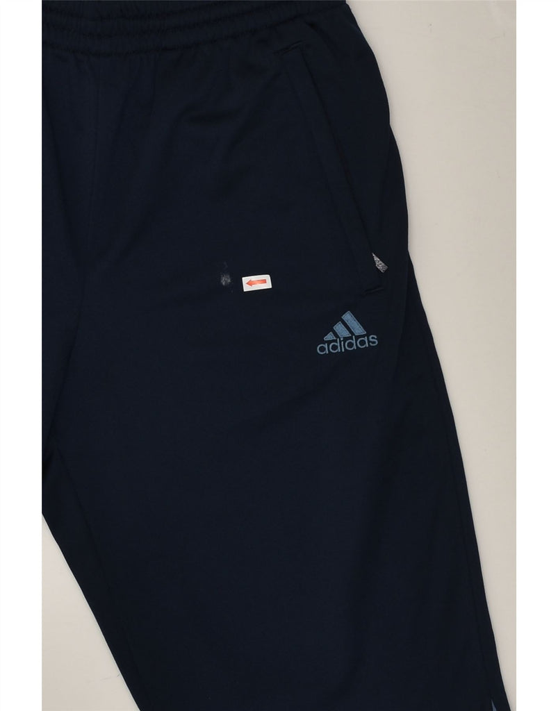 ADIDAS Mens Tracksuit Trousers UK 36/38 Small Navy Blue Polyester | Vintage Adidas | Thrift | Second-Hand Adidas | Used Clothing | Messina Hembry 