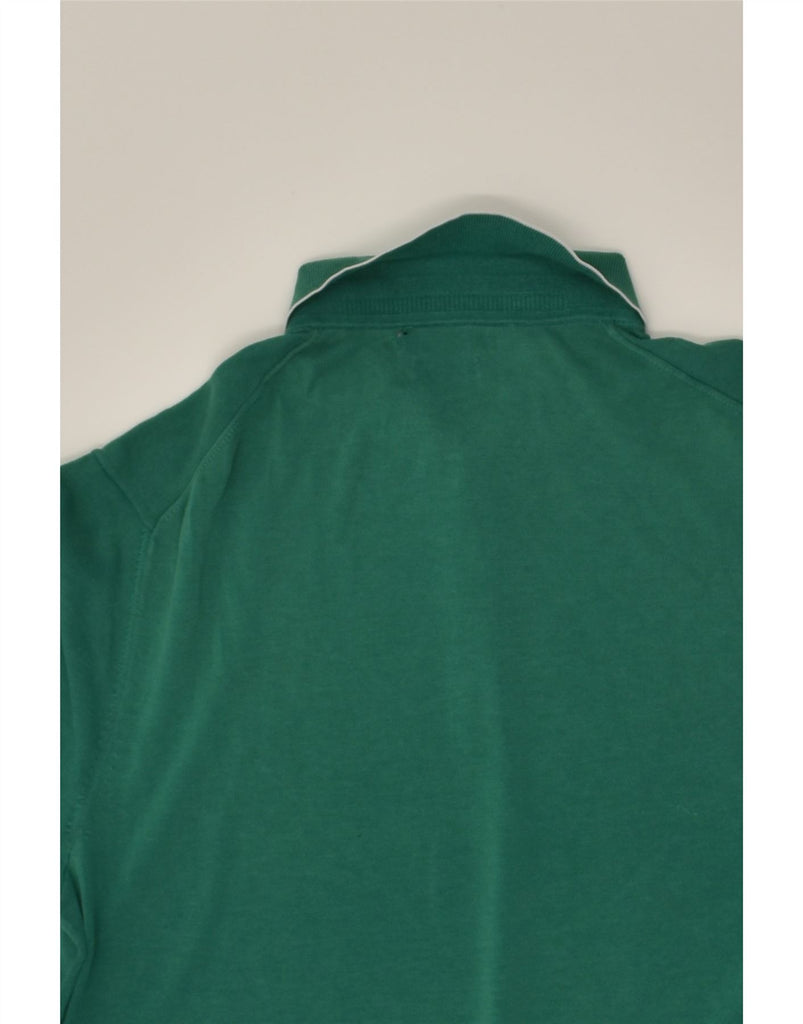 MASSIMO DUTTI Mens Polo Shirt Medium Green Cotton | Vintage Massimo Dutti | Thrift | Second-Hand Massimo Dutti | Used Clothing | Messina Hembry 