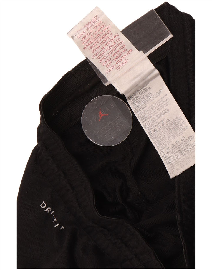 Jordan Boys Dri Fit Tracksuit Trousers 12-13 Years Large Black Polyester