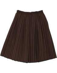 VINTAGE Womens Pleated Skirt XL W36  Brown Striped Polyester