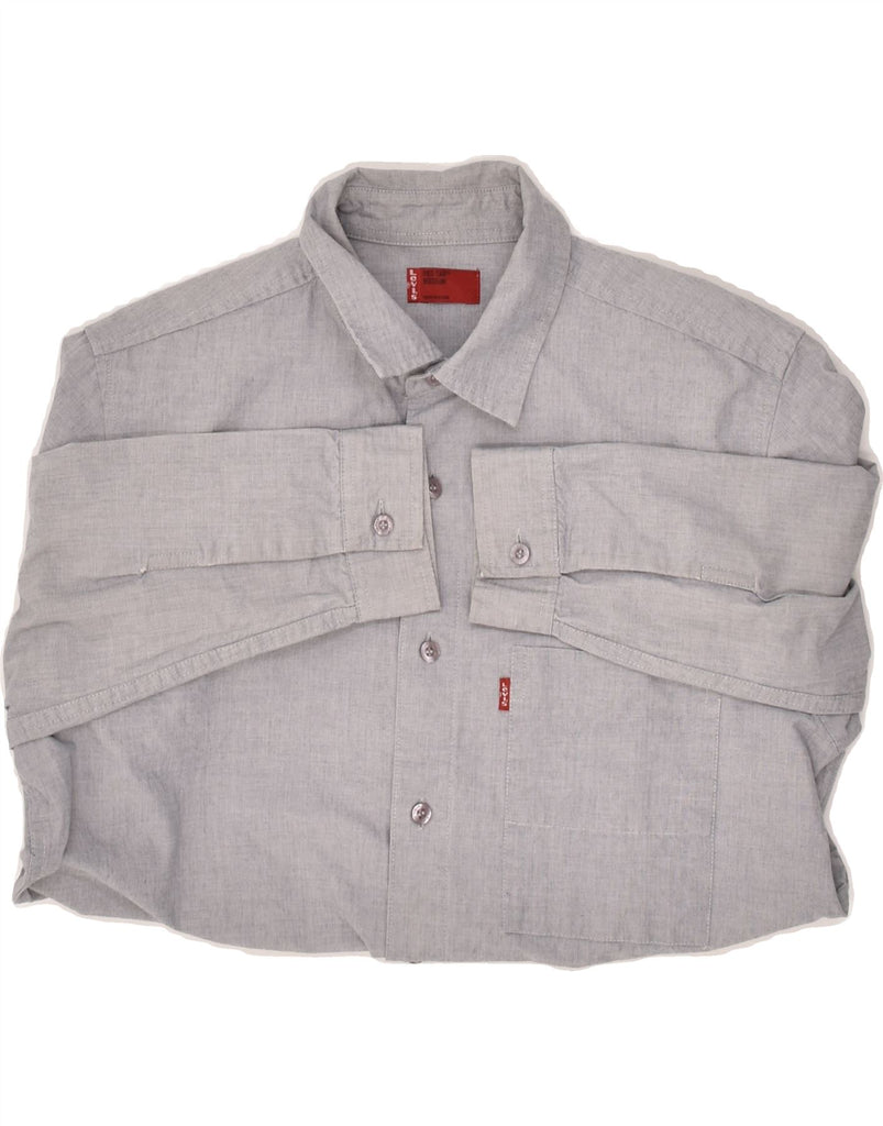 LEVI'S Mens Shirt Medium Grey Cotton | Vintage Levi's | Thrift | Second-Hand Levi's | Used Clothing | Messina Hembry 