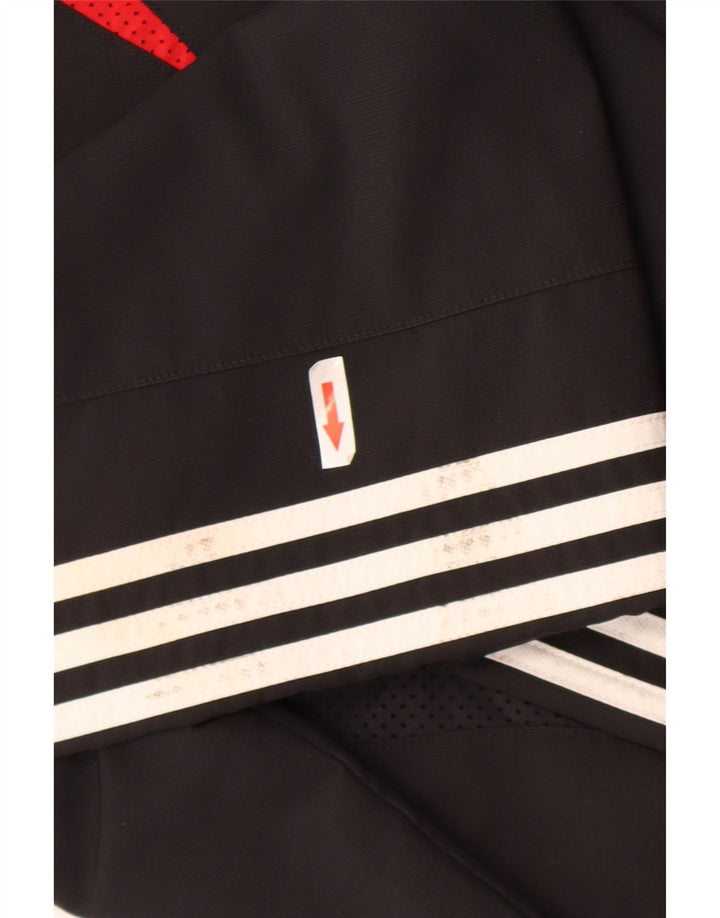Adidas Mens Clima 365 Rain Jacket UK 34 XS Black Colourblock Polyester