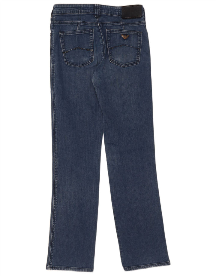 Armani Womens Straight Jeans W27 L27 Blue