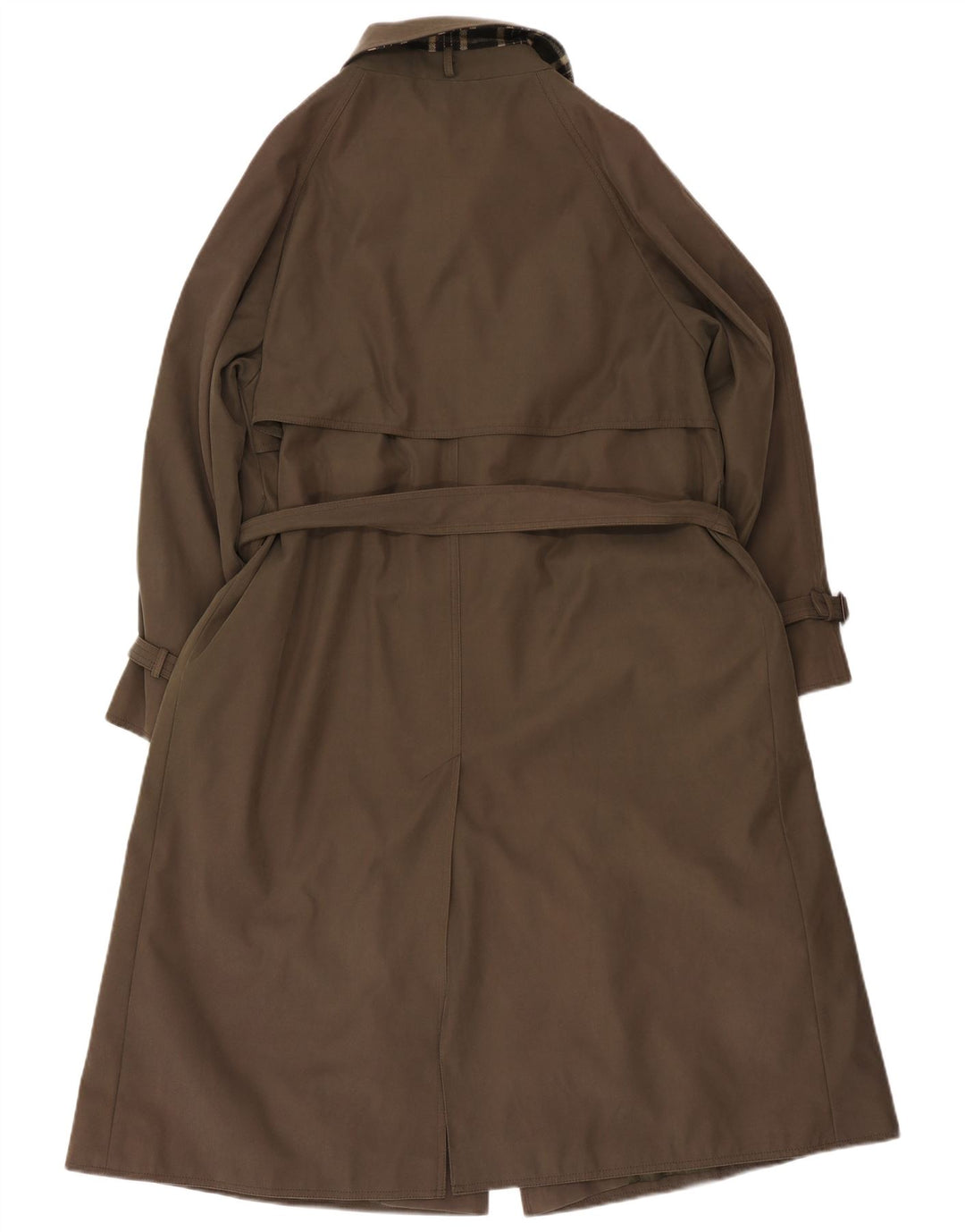 David Barry Womens Trench Coat UK 12 Medium Brown