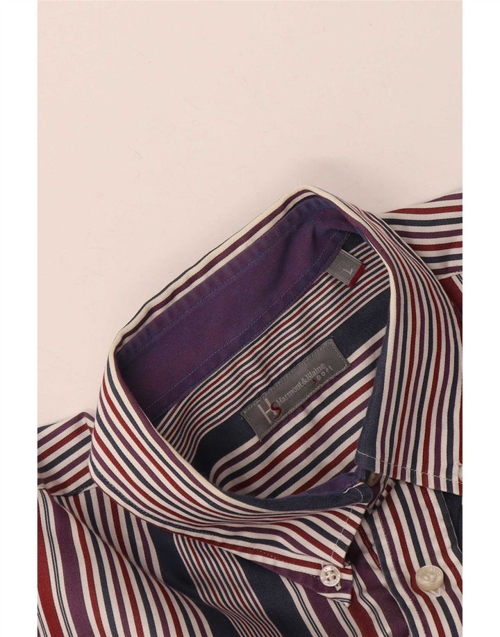 Harmont & Blaine Mens Shirt Large Multicoloured Striped