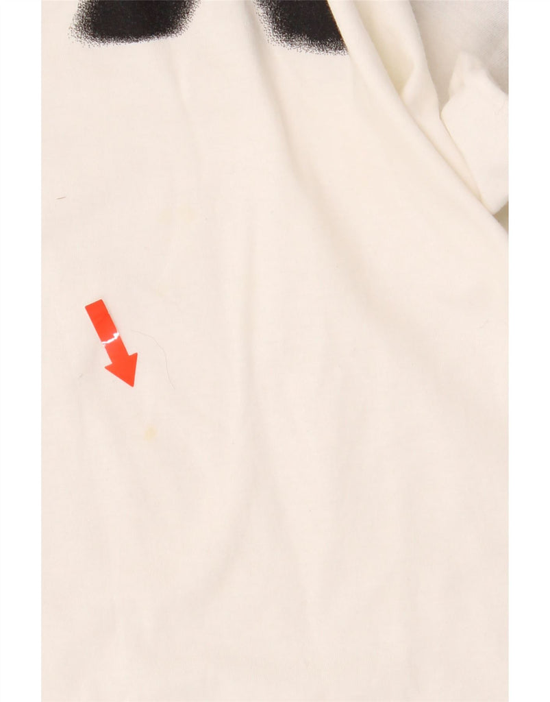 ARMANI EXCHANGE Womens Graphic T-Shirt Top UK 16 Large White Cotton Vintage Armani Exchange and Second-Hand Armani Exchange from Messina Hembry 