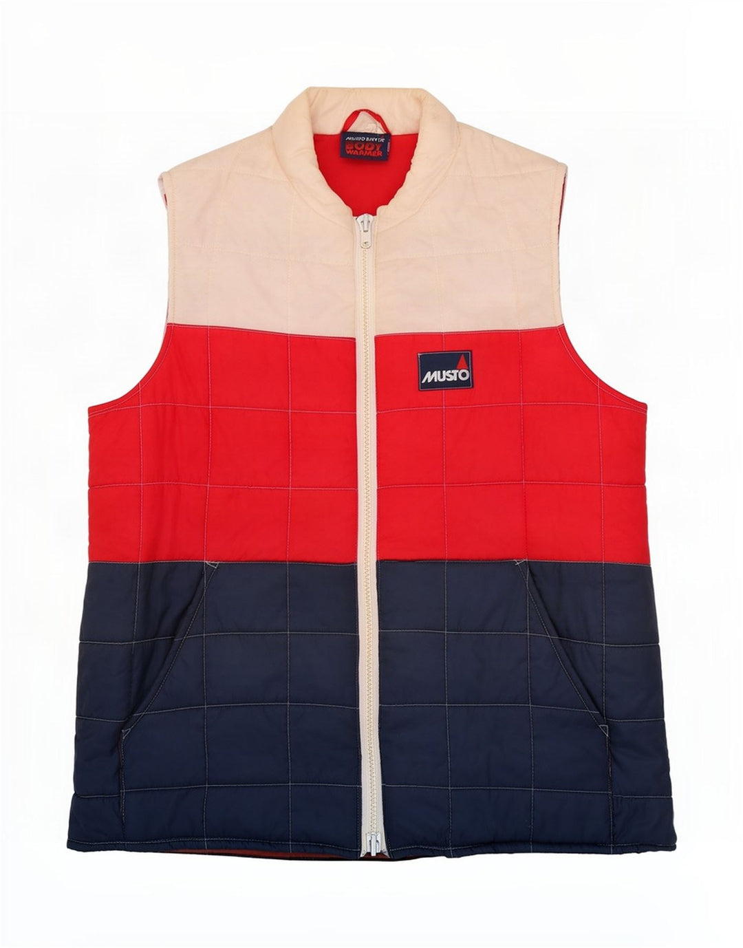 Musto Mens Padded Gilet UK 38 Medium Multicoloured Colourblock Nylon