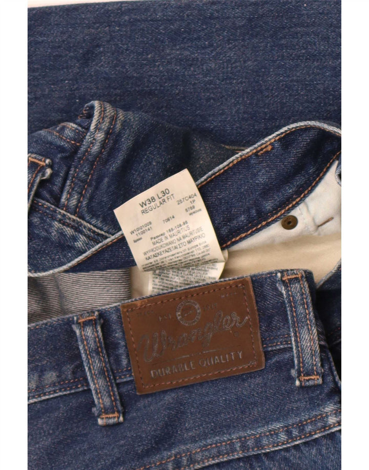 Wrangler Womens Regular Fit Cropped Jeans W38 L26 Blue Cotton