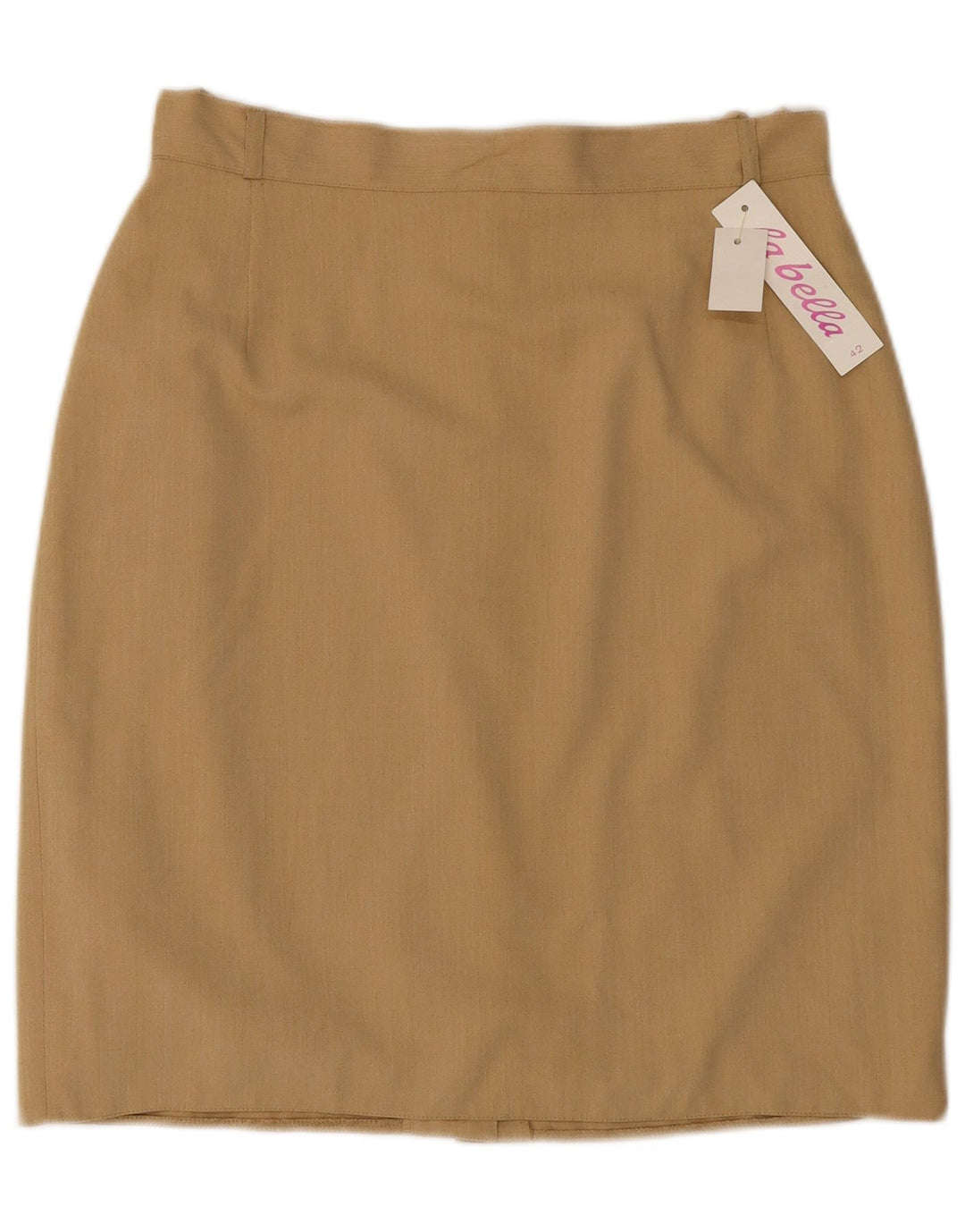 La Belle Womens Straight Skirt IT 42 Medium W30  Beige Polyester