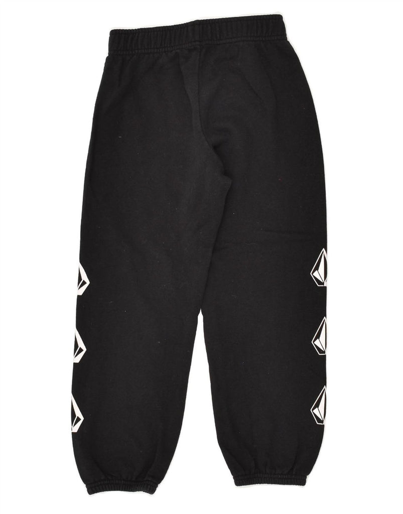 VOLCOM Boys Graphic Tracksuit Trousers 7-8 Years Black Cotton | Vintage Volcom | Thrift | Second-Hand Volcom | Used Clothing | Messina Hembry 