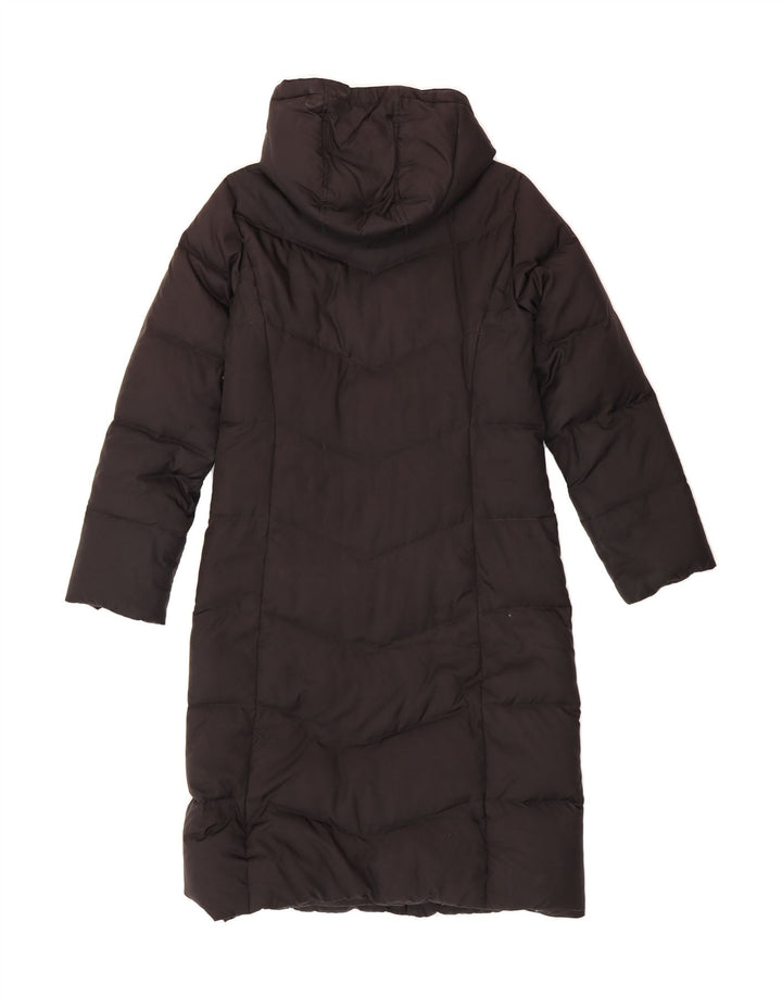 TOMMY HILFIGER Womens Hooded Padded Coat UK 14 Medium Black Polyester Vintage Tommy Hilfiger and Second-Hand Tommy Hilfiger from Messina Hembry 