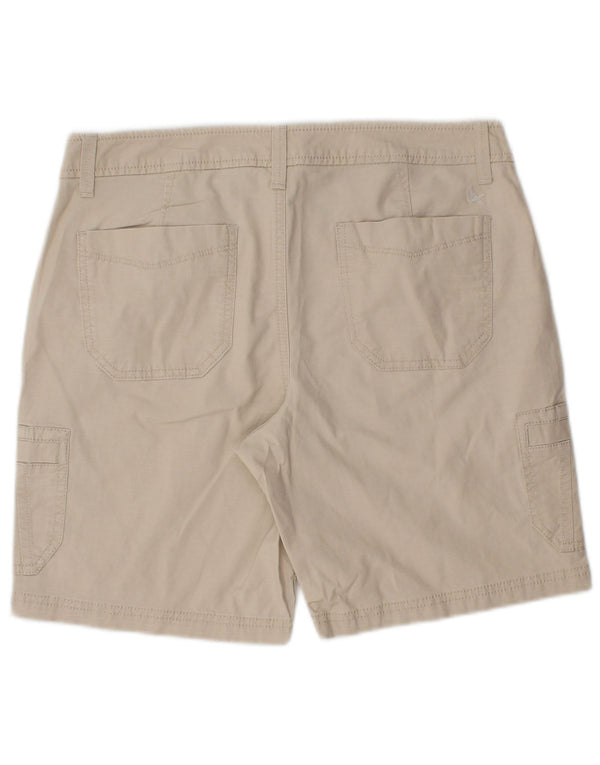 Eddie Bauer Womens Cargo Shorts US 4 Small W30  Beige Cotton