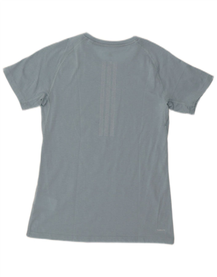 Adidas Mens Climalite T-Shirt Top UK 8/10 Small Blue Polyester
