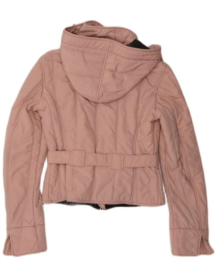 Refrigiwear Womens Hooded Padded Jacket UK 10 Small Pink Polyamide