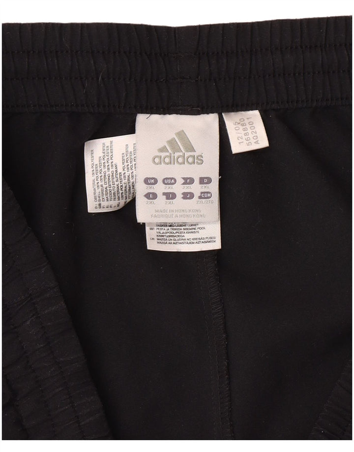 ADIDAS Mens Tracksuit Trousers 2XL  Black Polyester