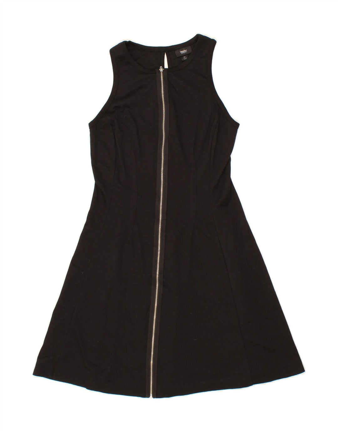 MOSSIMO Womens Sleeveless A-Line Dress UK 10 Small Black Polyester Vintage Mossimo and Second-Hand Mossimo from Messina Hembry 