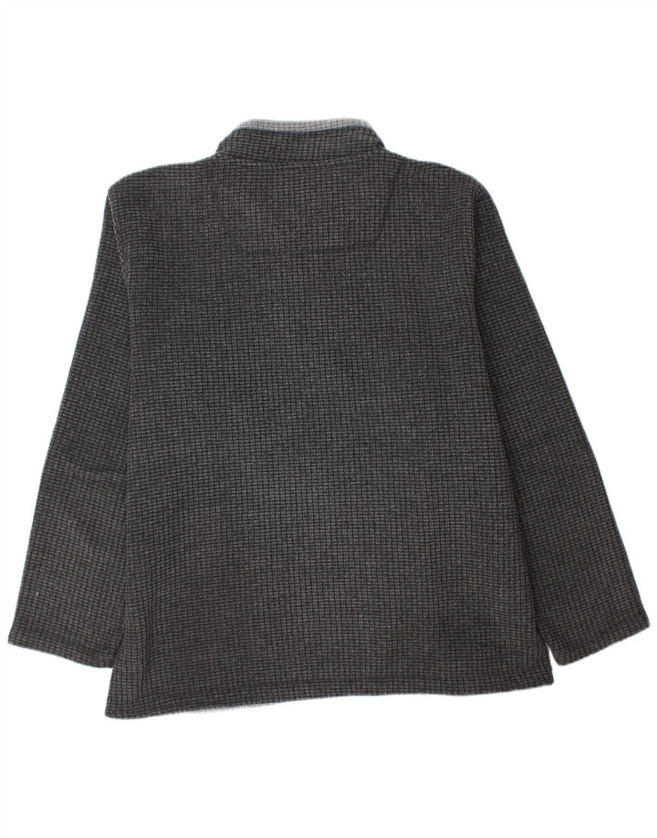 Weird Fish Mens Zip Neck Sweatshirt Jumper 2XL Grey Polyester